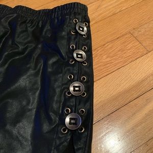 Leather shorts. NWOT
